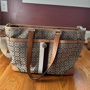 Vintage Authentic Coach Tote Bag/Diaper bag